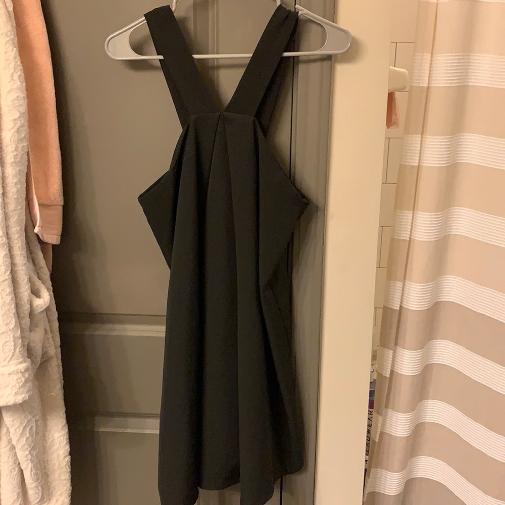 Black strap dress